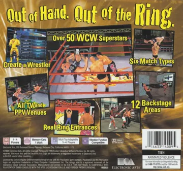 WCW Mayhem (US) box cover back